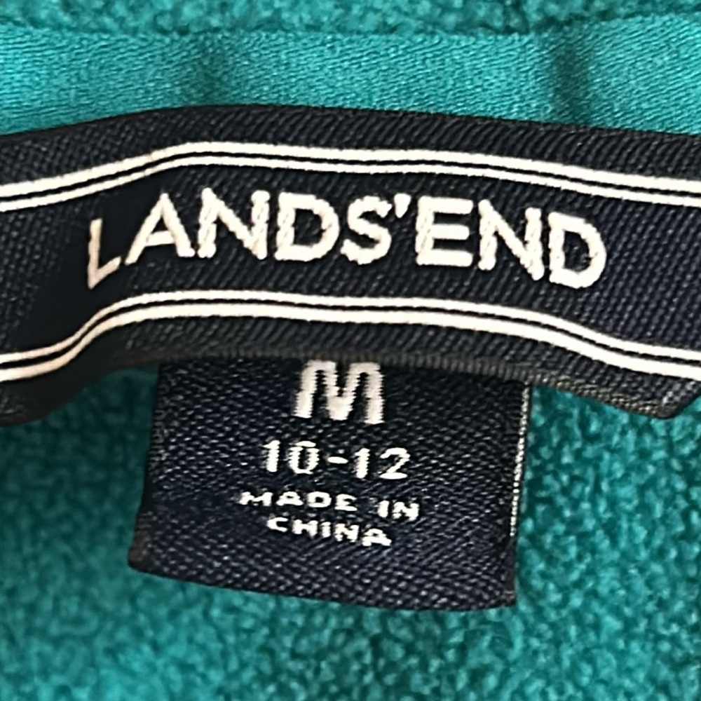 Land’s End Women’s Quarter Zip Pullover Long Sleeve Fleece Jacket - Picture 5 of 9